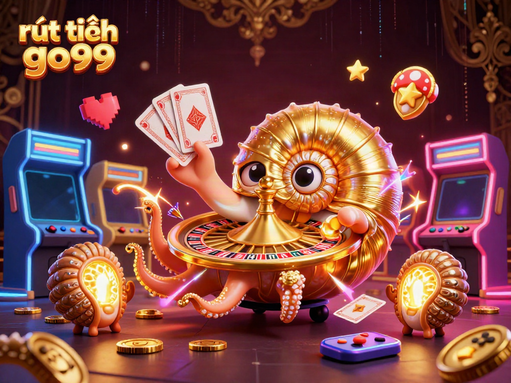 Experience the thrill of rút tiền go99 as a giant nautilus and ammonites illuminate the casino atmosphere