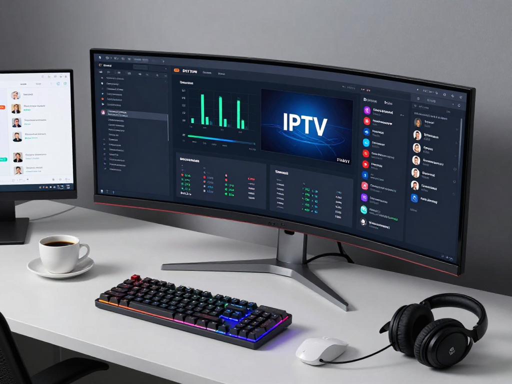 IPTV subscription reseller service interface showcasing advanced software development technologies.