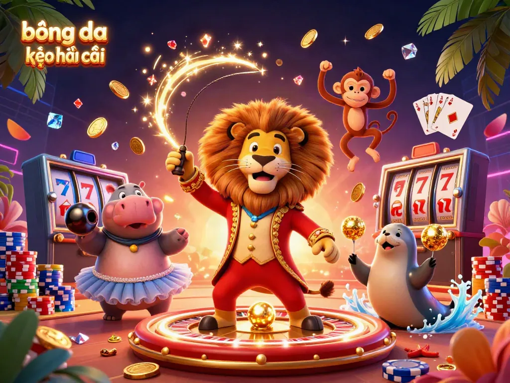 Engage in thrilling bóng đá kèo nhà cái with energetic characters and vivid casino elements.