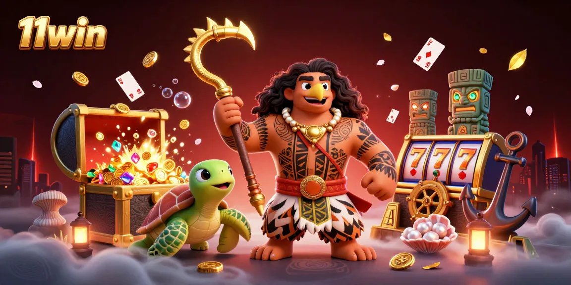 Experience the thrill of 11win with a colorful scene featuring various slot game elements.
