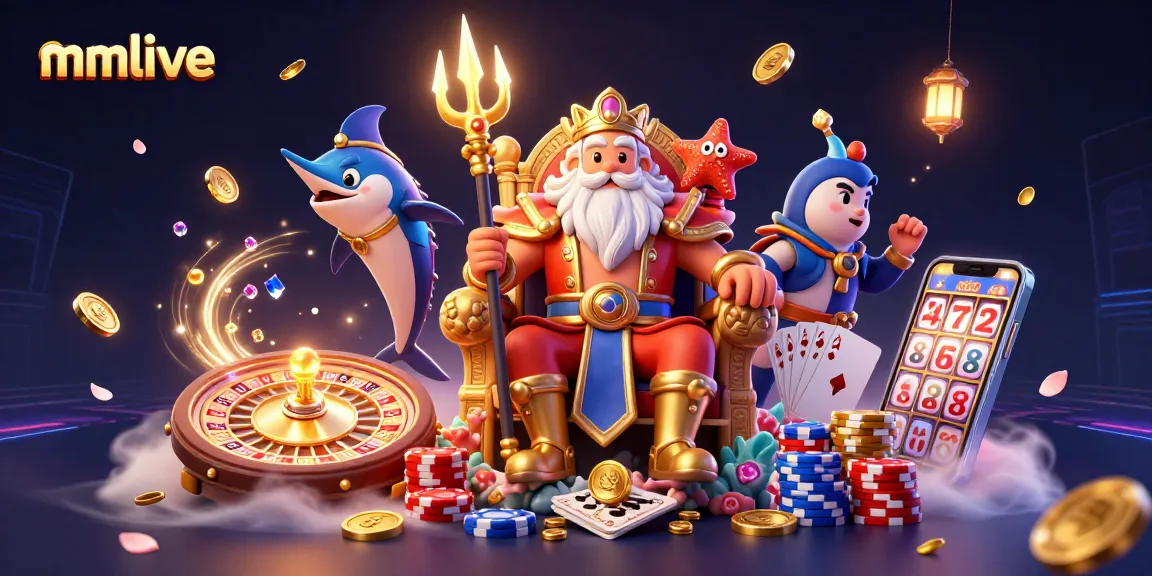 Engage with mmlive in a dynamic casino scene featuring vibrant characters and exciting elements.