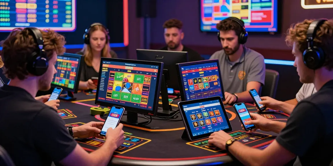Exciting online gaming experience with uk88 app on smartphones, showcasing vibrant betting atmosphere.