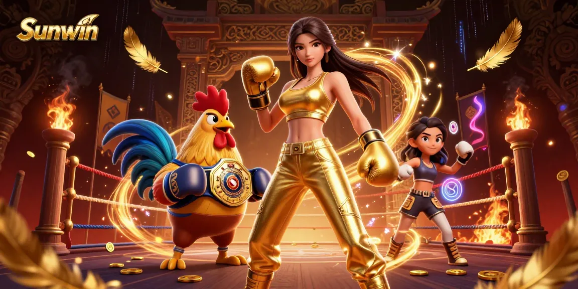 Experience thrilling gaming action with Sunwin in this vibrant, dynamic casino illustration featuring strategic gameplay elements.