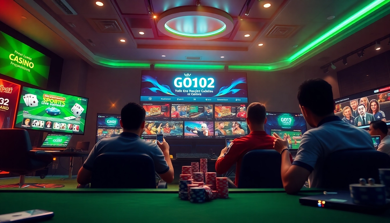 Experience the engaging online gambling world of nhà cái go102 with vibrant gaming interfaces and exciting games.