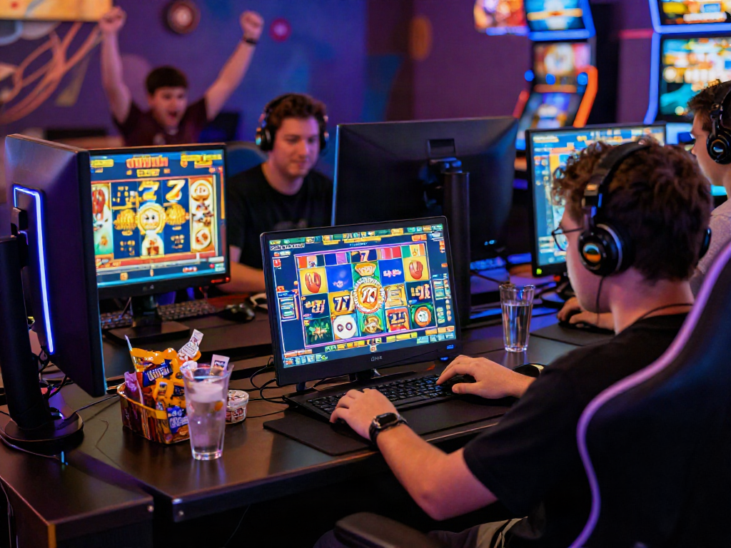 Player enjoying a thrilling slot777 game experience in an online casino setting.