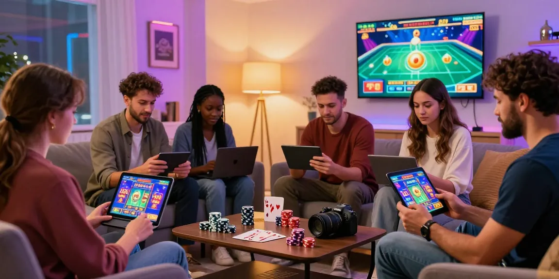 Players enjoying games at https://equipproject.eu in a modern online casino setting, showcasing excitement and variety.