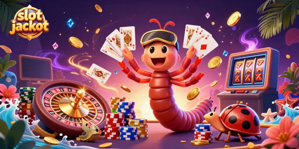 Experience thrilling wins with our slot jackpot extravaganza featuring dynamic casino characters and vibrant gaming elements.