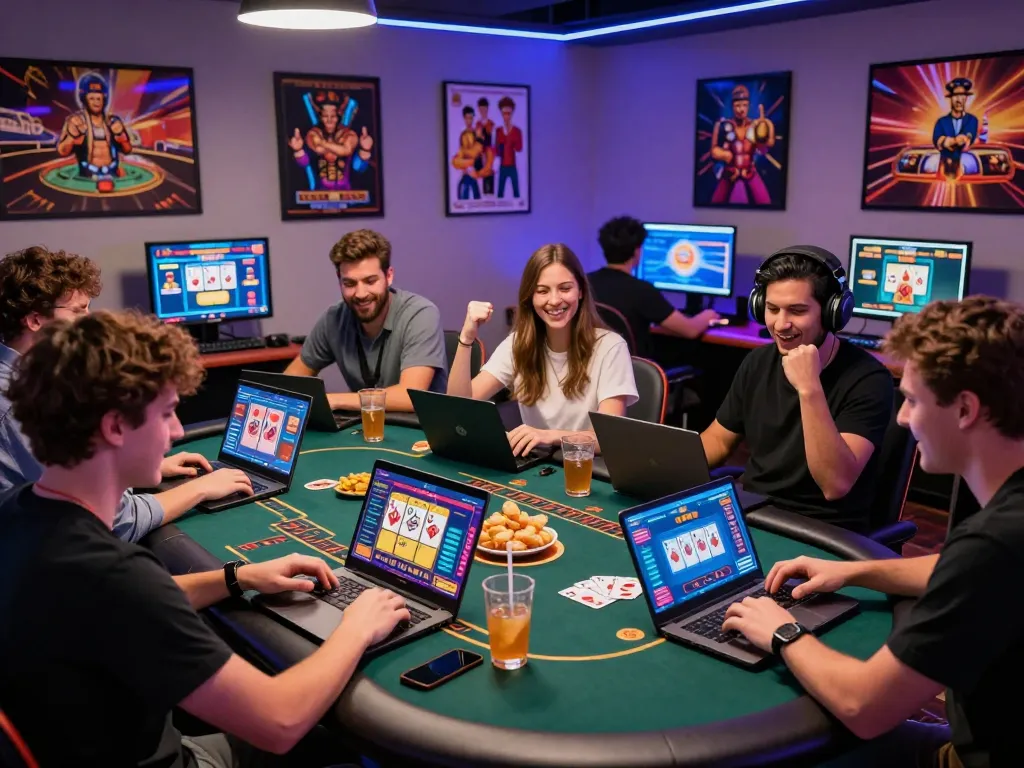 Exciting gaming session at 789club with friends enjoying various card games online.