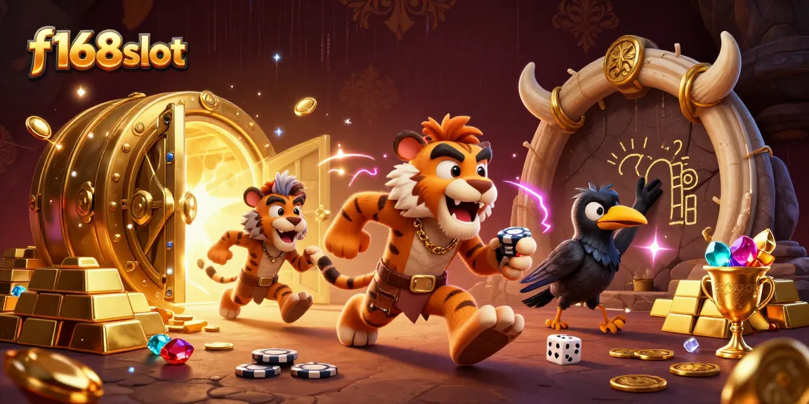 Experience thrilling gameplay at f168slot with the caveman duo in an ultra-detailed casino.